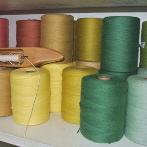 8/4 - 100% Cotton-  rug, carpet warp thread, twine, yarn 8 oz tube - weaving 43 colors available