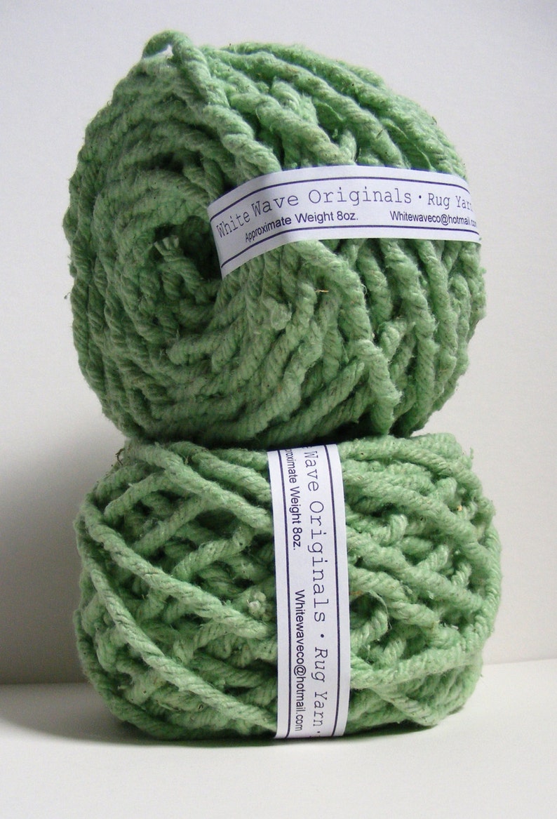 Hand dyed cotton Rug Yarn Colors Green Lime Sherbet Light Etsy