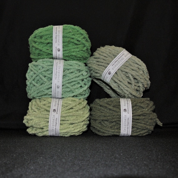 Hand dyed cotton Rug Yarn Colors Green Lime Sherbet Honeydew Etsy