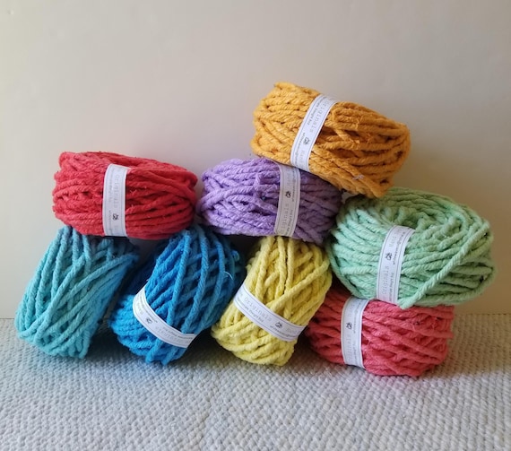 Hand dyed cotton Super Bulky Rug Yarn- *SEE DESCRIPTION* for changes- 34 colors now in one listing!  Plus special dye batches