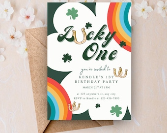 Lucky One Birthday Invite