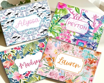 Personalized Mahjong Card Cover and Plastic Sleeve for LARGE card | National Mahjong League Card Protector | Custom Monogram | Mahjong Gift