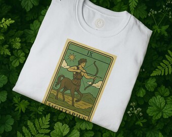 Sagittarius Zodiac T-Shirt, Comfortable Unisex Shirt, Gift for Sagittarius, Horoscope Apparel, Birthday Celebration , Tarot T-Shirt
