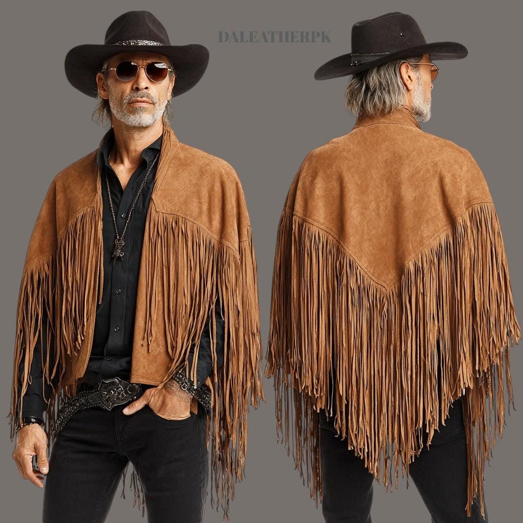 Leather Cowboy Poncho - Etsy