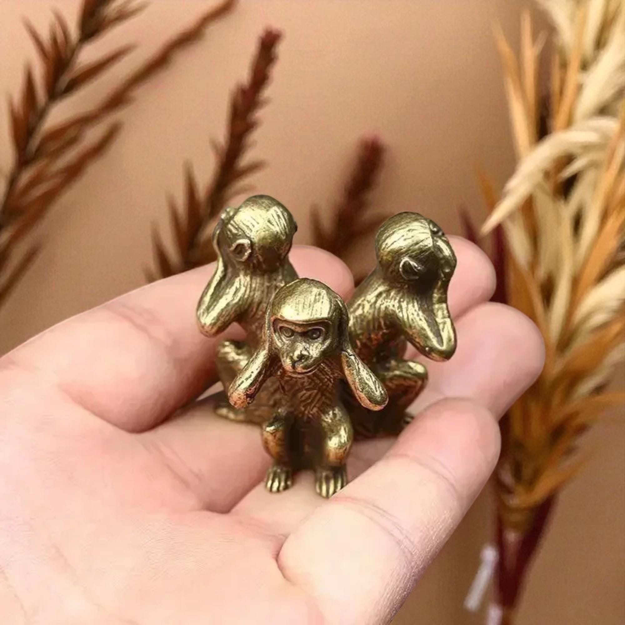 Three Monkeys Statue - Etsy