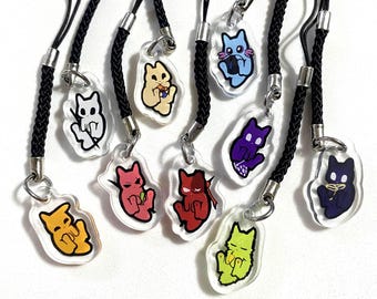 Rainworld Phone Charms - 1" Rainworld, Downpour and Watcher Acrylic Accessories