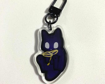 Watcher Slugcat Keychain – 2" Rain World Acrylic Accessory