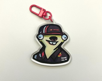 Max Verstappen Sloth Keychain – F1 Red Bull Racing Acrylic Accessory