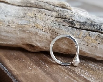 18g Sterling Silver Nose Ring, Cartilage Earring, Tiny Hoop, Small Hoop Earring, Helix, Conch, Septum, Lobe