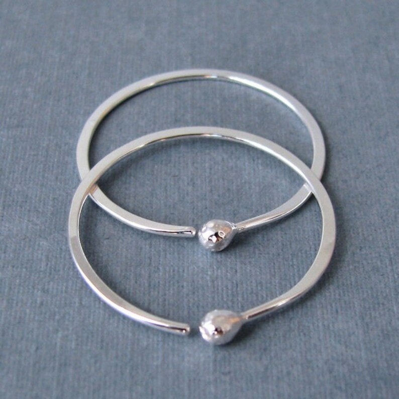 1 inch Hoops Modern Everyday Earrings Large Hoops Simple Boho Artisan Jewelry Sterling Silver Sleepers 18 gauge Earrings Hammered