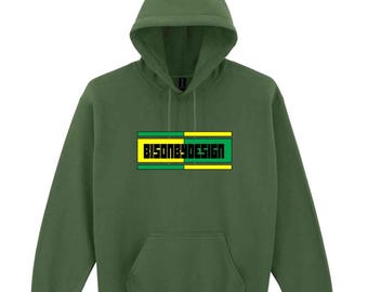 Comfort Fit Hoodie: Heavy Soft Cotton Polyesyer Blend Pullover Sweatshirt