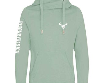 Women's Cross Neck Hoodie: Gift For Her
