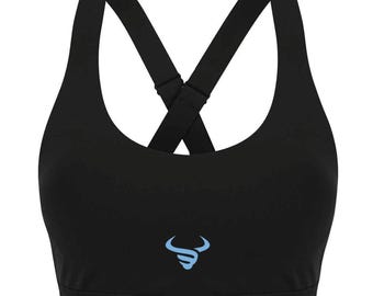 Adjustable Cross Back Sports Bra - Breathable Medium Support