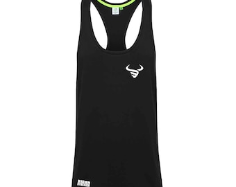 Men's Muscle Vest - Bison Head Logo Gym Tank Top