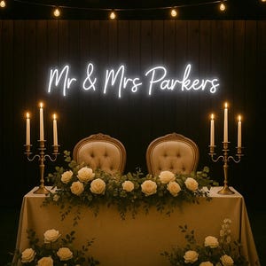 Custom Neon Sign | LED Neon Signs | Neon Sign for Bedroom | Wedding Sign | Personalized Neon Light | Home Decor | Wall Decor