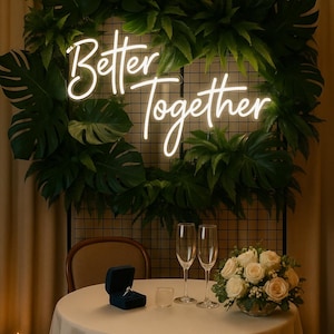 Benutzerdefinierte Neon-Hochzeitsschild Wanddekor, Neon-Namensschild Hochzeitsdekor, Neonschild Benutzerdefinierte Verlobungsdekor, Hochzeitsschilder personalisierte Geschenke
