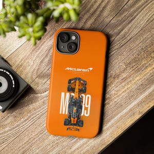 Phone Case, F1 McLaren Car Enthusiasts, Protective Cellphone Case, Racing Fans Gift, Motor Racing Accessories,