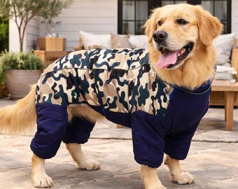 Warme winterhondenjas | Waterdicht, winddicht | Reflecterend ontwerp voor grote en middelgrote honden