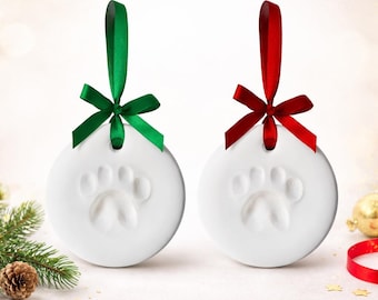 Kit met pootafdruk voor huisdieren – doe-het-zelf aandenken hond en kat – gepersonaliseerd ornament met handafdruk huisdier