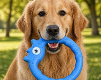 Anillo de juguete interactivo para perros, juguete de lanzamiento suave de TPR para perros, anillo volador resistente a las mordeduras para cachorros, juguete para la limpieza dental de mascotas