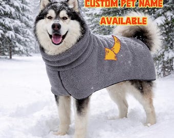 Lamb Fleece Winter Coat for Medium and Large Dogs - Warm, Comfortable, and Stylish