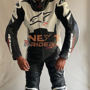 Custom Alpinestars GP Plus V4 Leather Racing Suit: Original Cowhide Leather, CE Approved