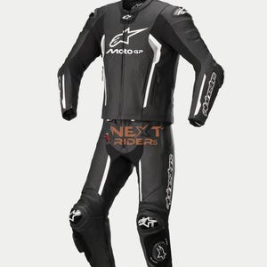 Alpinestars Missile V2 Customized 2peice Motorbike Leather Racing Suit Black and White