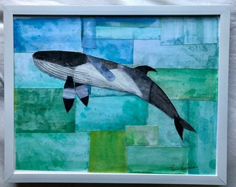 Minke Whale painting