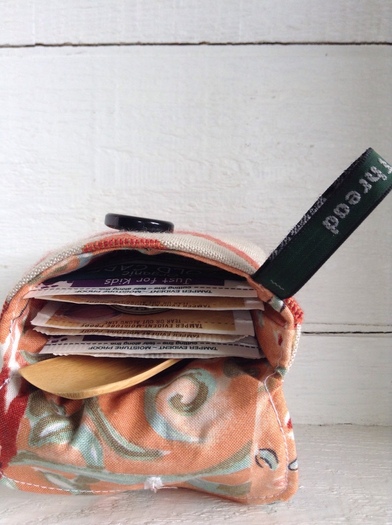 zero waste small bag Tea travel pouch travel gift herb pouch small pouch wallet tea wallet teacher gift