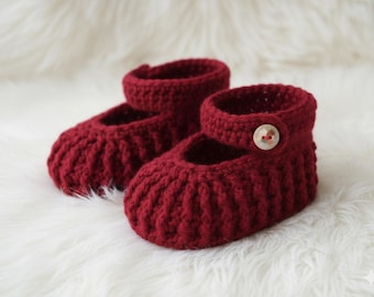 Scarpine all'uncinetto per neonati, facili da realizzare a maglia, da scaricare in formato PDF, per principianti, regalo per baby shower, 0-6 mesi, modello a maglia per neonati