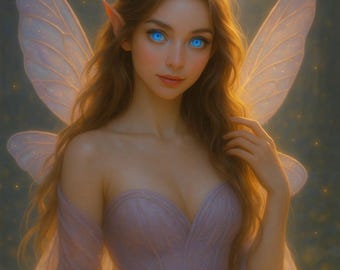 Purple Fairy Phone Wallpaper –Fantasy Background (PNG Download)