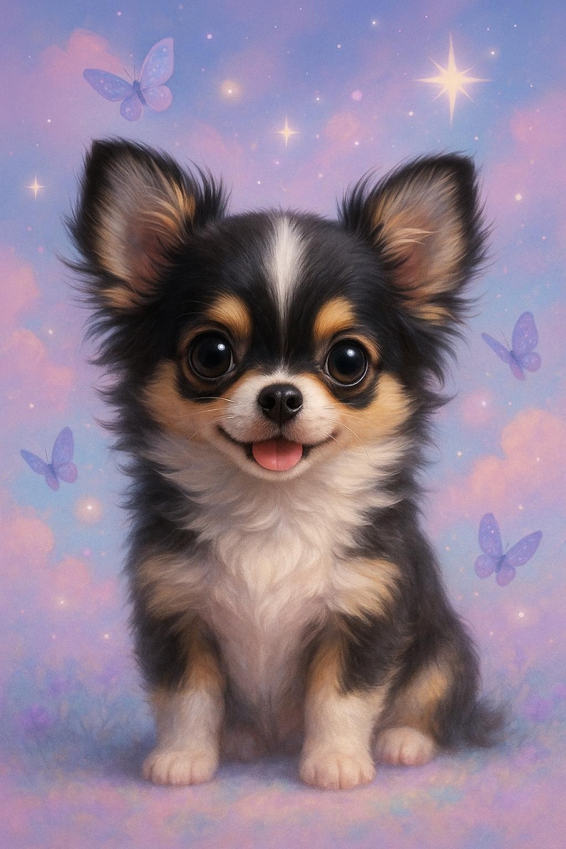 Cute Chihuahua Puppy Wallpaper – Kawaii Phone Lockscreen (digital ...