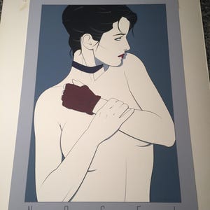 Patrick Nagel NC6 &quot;The Glove&quot; Mirage Edition Serigraph Print