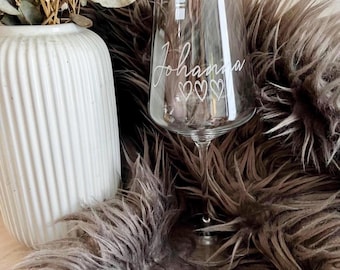 Weinglas von Leonardo personalisiert mit Wunschname/text graviert. Geschenk für Freunde,Freundin,Trauzeugin.