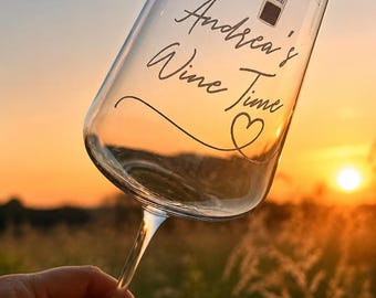 Weinglas von Leonardo personalisiert mit Wunschname/text graviert. Geschenk für Freunde,Freundin,Trauzeugin.
