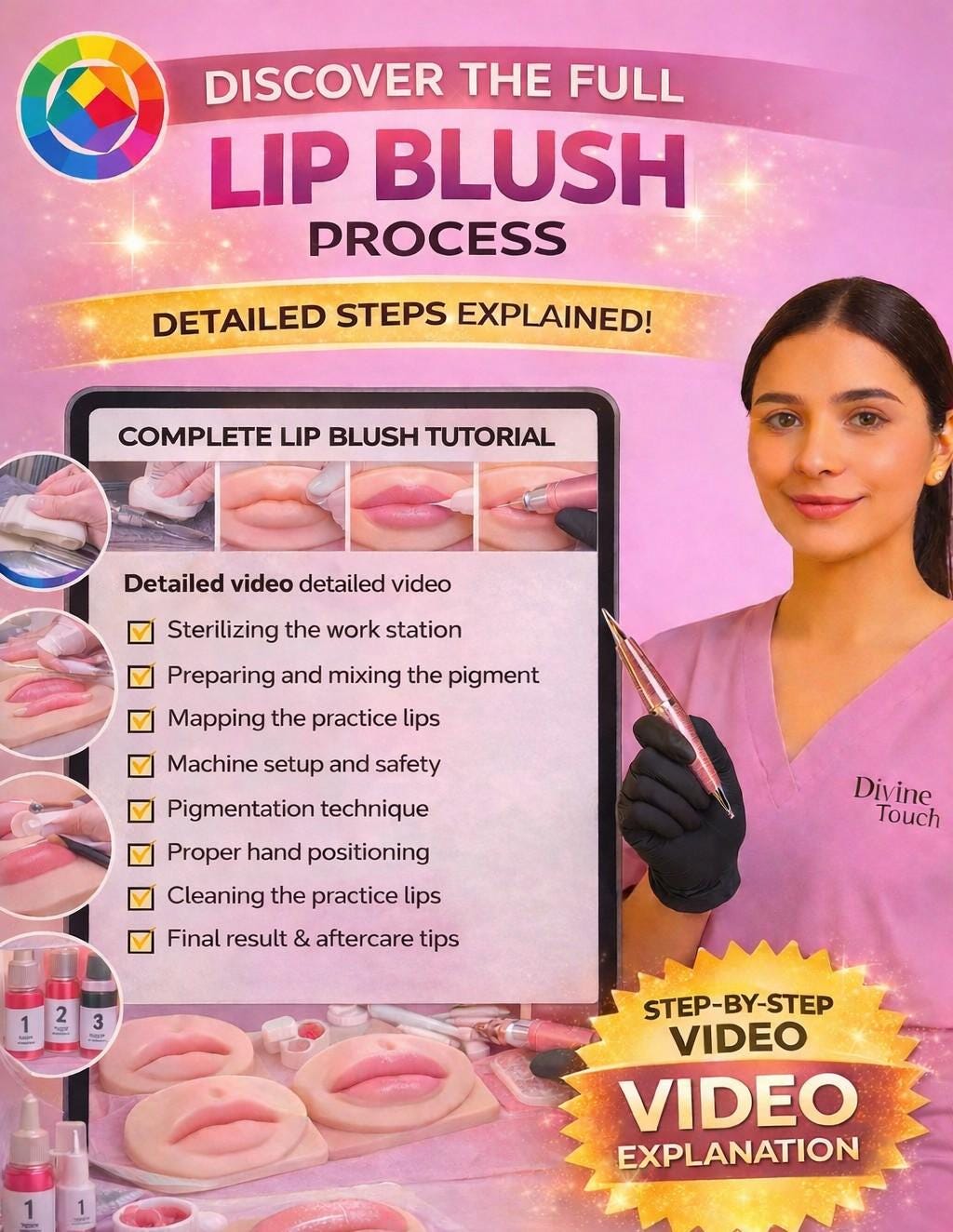 Lip Blush Online Course for Beginners PMU Training With Certificate ...
