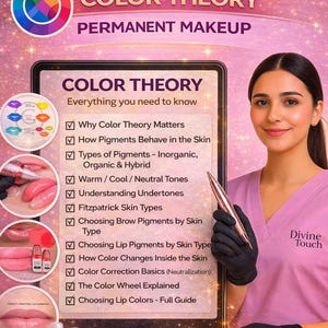 Color Theory for PMU & Lip Blush Pigment Guide for Beginners PMU Color Correction Course Digital Download lip blush online training