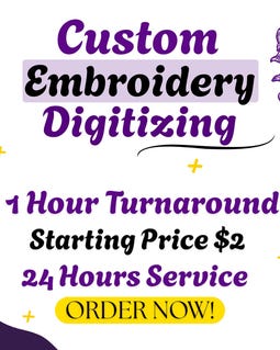 Custom Embroidery Digitizing, Logo Digitizing, Embroidery Digitizing Service, Image Digitizing Embroidery, Custom Digitize By EmbroideryDigitzing Made by EmbroideryDigitzing Shop owned by EMBROIDERY DIGITIZING 1 year on Etsy
