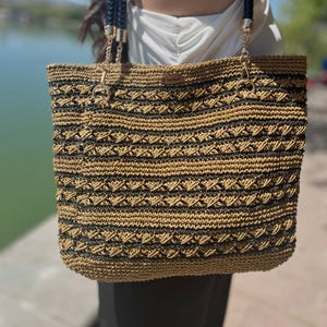 Straw Bag, Shoulder Straw Bag, Handmade Straw Bag, Handmade Bag, Shoulder Bag, Modern Bag, Summer Straw Bag, Summer Bag, Summer Beach Bag