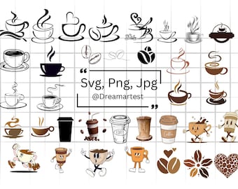 Coffee SVG Bundle, Coffee Png Bundle, Caffeine Svg, Coffee Bar Svg, Coffee Shirt Svg, Coffee Mug SVG, Svg Cut Files for Cricut & Silhouette