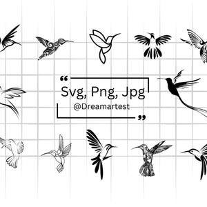 Hummingbird Clipart, Hummingbird SVG,  Birds Svg, Hummingbird Cut Files Cricut,  Hummingbird Bundle Svg,Hummingbird Vector, Instent Download