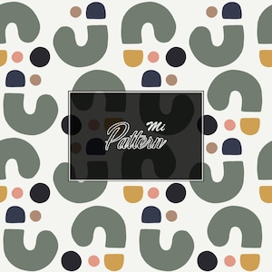Modern Abstract Seamless Pattern |  Digital Paper |  Boho Printable Design |