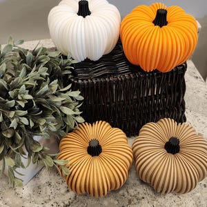 Halloween Pumpkin Tealight Holder – 3D Printed LED Candle Holder, Fall Decor for Mantel & Table, Halloween decor