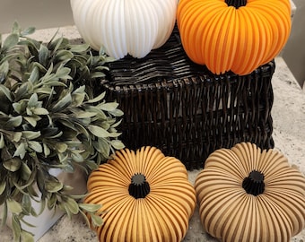 3D Printed Pumpkin Tealight Holder – Halloween Fall Decor