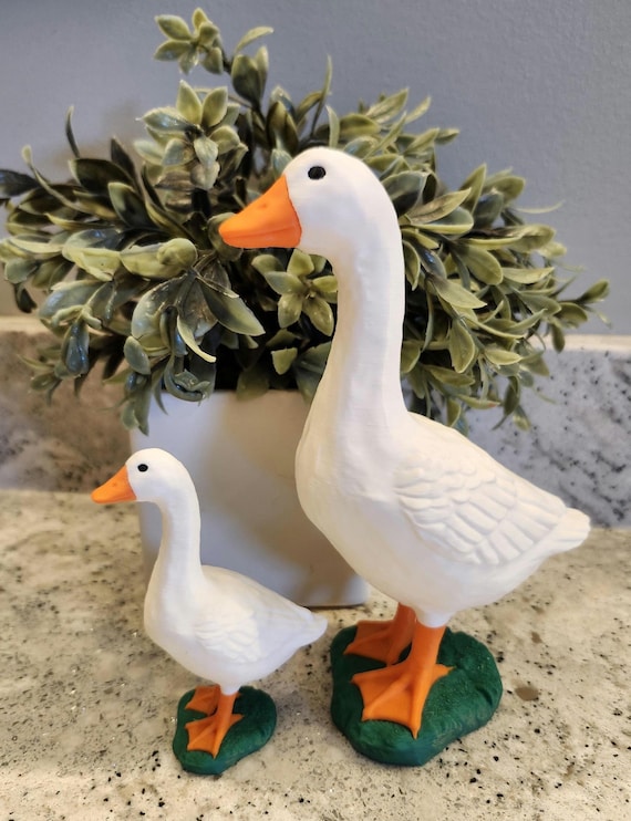 3D Printed Desk Goose | Cute Goose Decor for Desk | Mini Goose Figure | Funny Office Decor | Goose Gift