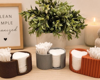Q-tip & Cotton Round Organizer: Bathroom Storage, Cotton swab holder