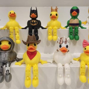 3D Printed Duck Figurine | Desk Decor, Collectible Styles