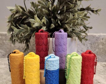 3D Printed Portable Keychain Stash Container | Chapstick, Cash, Small Essentials Holder
