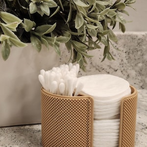 Q-tip & Cotton Round Organizer: Bathroom Storage, Cotton swab holder
