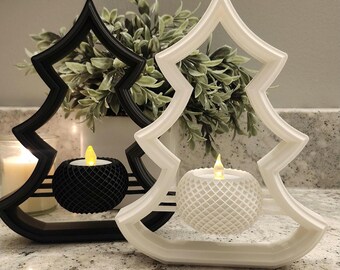 Christmas Tree Tealight Frame